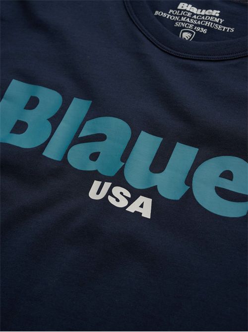 t-shirt man blue BLAUER | 25SBLUH02192004547/888